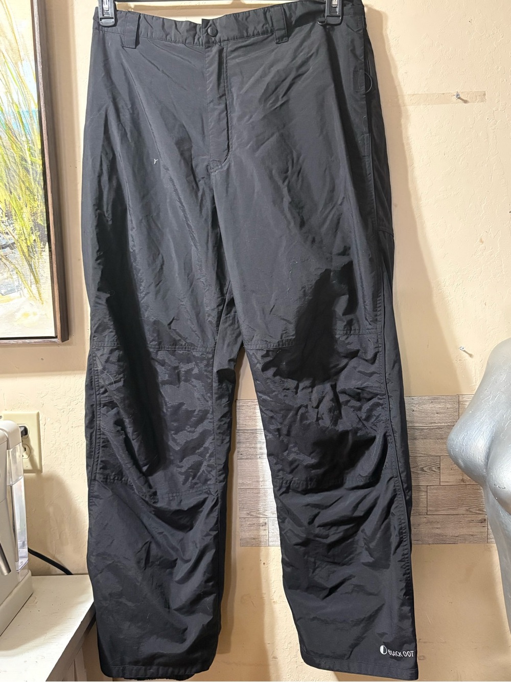 Black Dot Men's Black Snow Pants